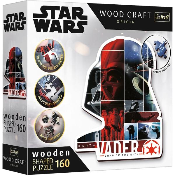 Trefl Dřevěné puzzle 160 dílků - Darth Vader / Lucasfilm Star Wars