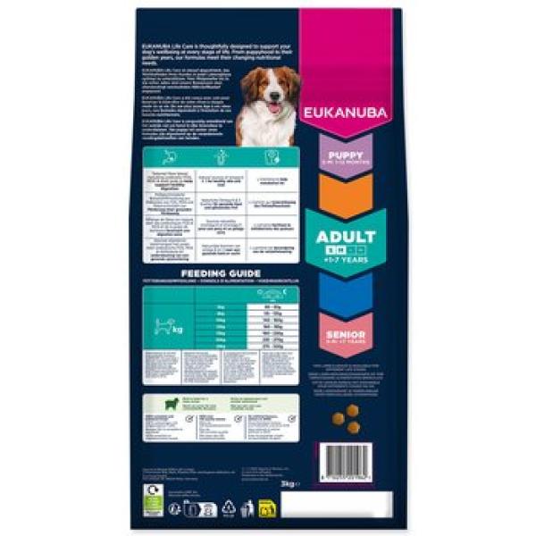 Krmivo EUKANUBA Adult Small and Medium breed bohaté na jehněčí 3 kg (obrázek 4)