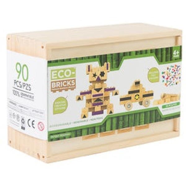 ECO-BRICKS Bambusová stavebnice 90 dílků (obrázek 6)