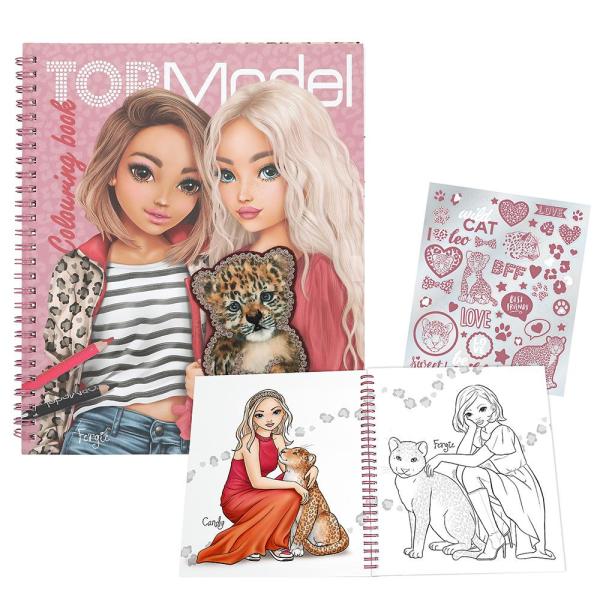 Top Model Kreativní omalovánka se samolepkami LeoHeart