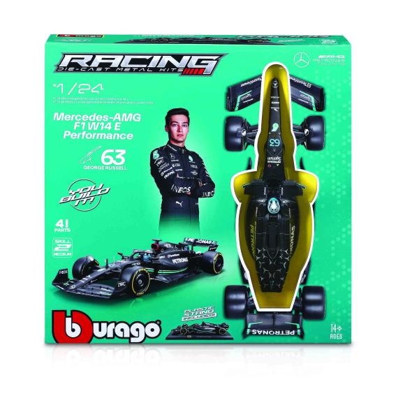 Bburago 1:24 RACE Formula F1 MODEL-KIT - Mercedes-AMG F1 W14 E (2023) #63 George Russell
