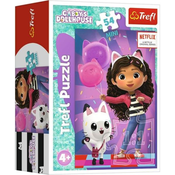 Trefl Puzzle 54 Mini - S Gabby je vždy zábava / Universal Gabby's Dollhouse (obrázek 4)