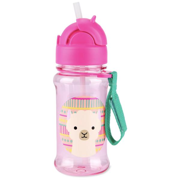 SKIP HOP Zoo tritan Láhev s brčkem 355ml Lama 12m+