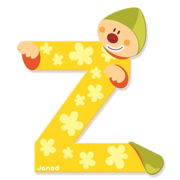 Janod Dřevěné písmenko Z lepící 9 cm
