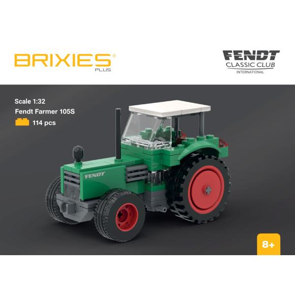 BRIXIES Plus 222.700 Fendt Farmer 105 Classic Classic Collection – historický traktor, 1:3
