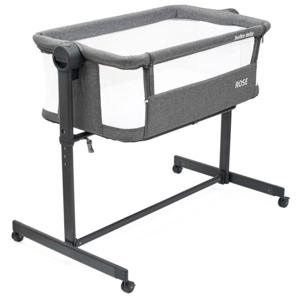 Přístavní postýlka Rose Baby Mix šedá