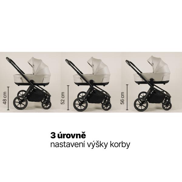 Hluboká korba ke sportovnímu kočárku Move XL 5, Ivory Beige (obrázek 6)