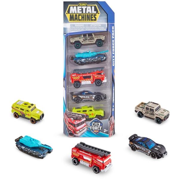 ZURU Metal Machines - City force Sada aut 5ks