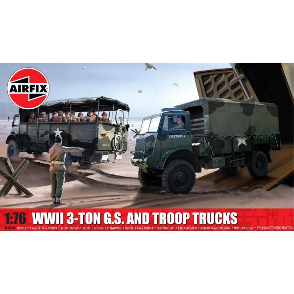 Classic Kit military A03306A - WWII 3-ton 4x4 General Service & Troop Trucks (1:76)