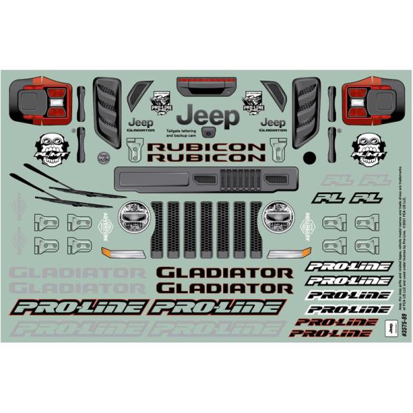 Pro-Line karosérie 1:10 Jeep Gladiator Rubicon (Arrma Granite) (obrázek 8)