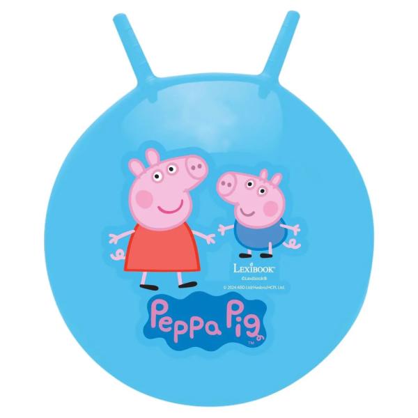 Nafukovacia skákacia lopta 45 cm modrá - Prasiatko Peppa