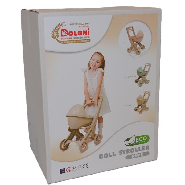 Doloni ECO Line Kočárek pro panenky Pipe béžová