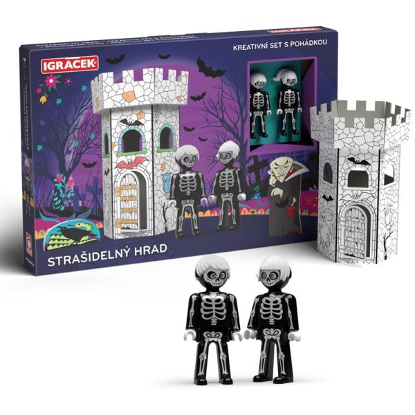 Igráček Strašidelný hrad - kreativní set s pohádkou (obrázek 3)