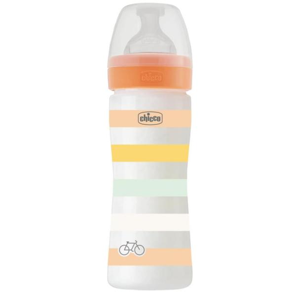 CHICCO Láhev kojenecká Well-being silikon 250ml uni