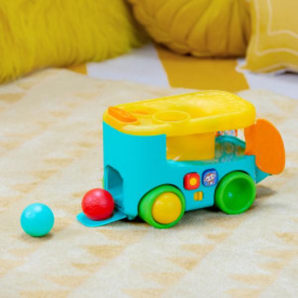 BRIGHT STARTS Autíčko vkládací s míčky Pop & Roll Safari Bus™ (obrázek 8)
