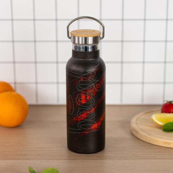 BAAGL Termolahev s bambusovým víčkem Láva, 500 ml