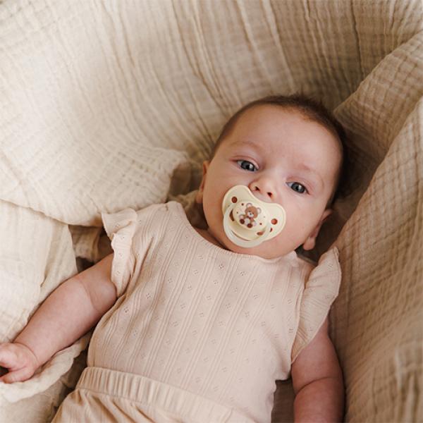 BABYONO Dudlíky silikonové anatomické 0-6m, 2 ks