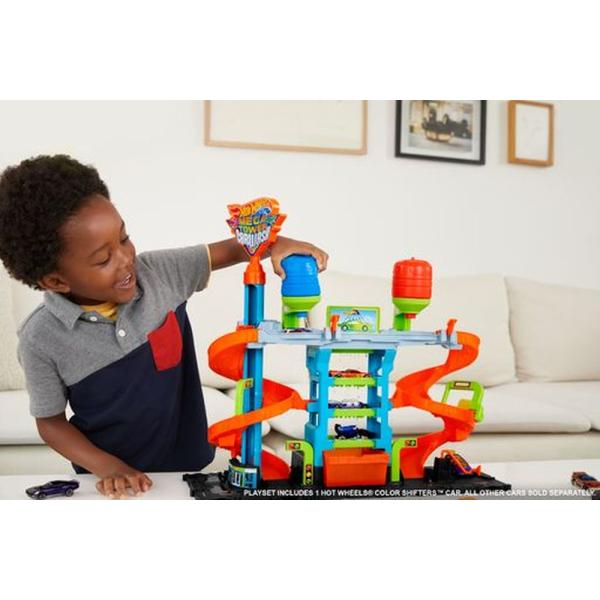 Mattel Hot Wheels City color shifters automyčka se spirálou (obrázek 4)