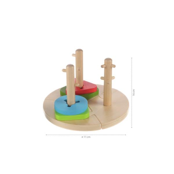 Dřevěné Montessori puzzle, Wood (obrázek 4)