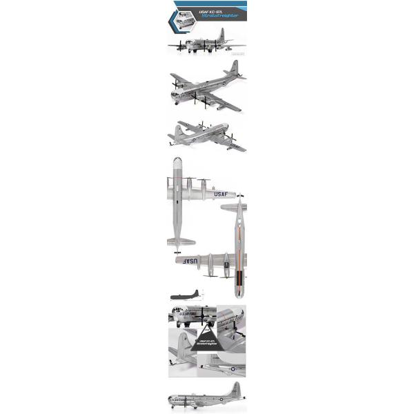 Model Kit letadlo 12640 - USAF KC-97L Stratofreighter (1:144) (obrázek 3)