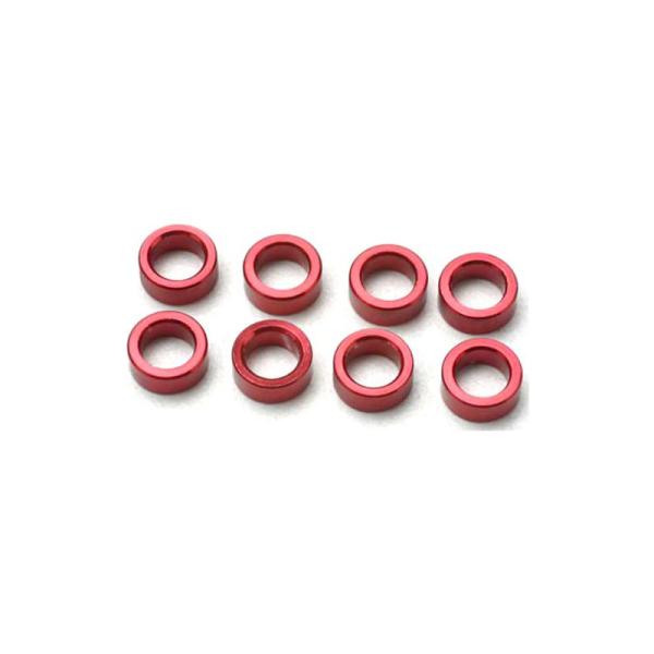 Traxxas dištančný krúžok hliník červený (8)