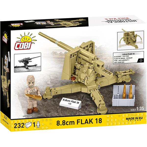 Cobi Protiletadlové dělo 8.8 cm Flak 18 (DAK), 1:35