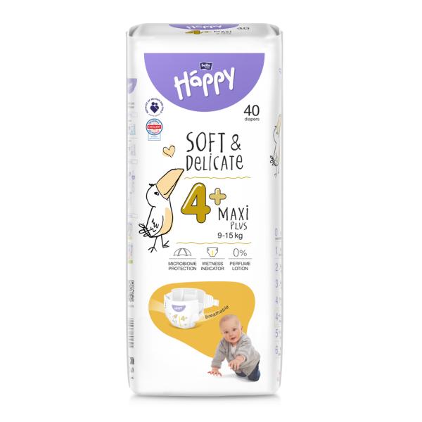 BELLA HAPPY Baby Plenky jednorázové Maxi Plus 9-15 kg 40 ks