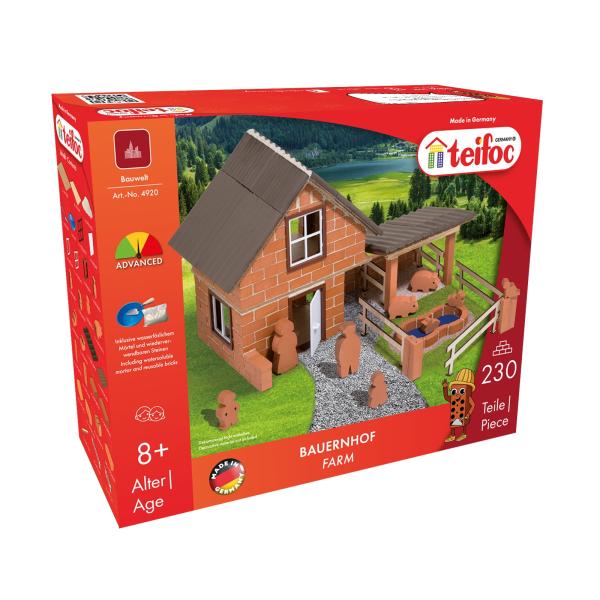 TEIFOC stavebnice Farma 230 dílků