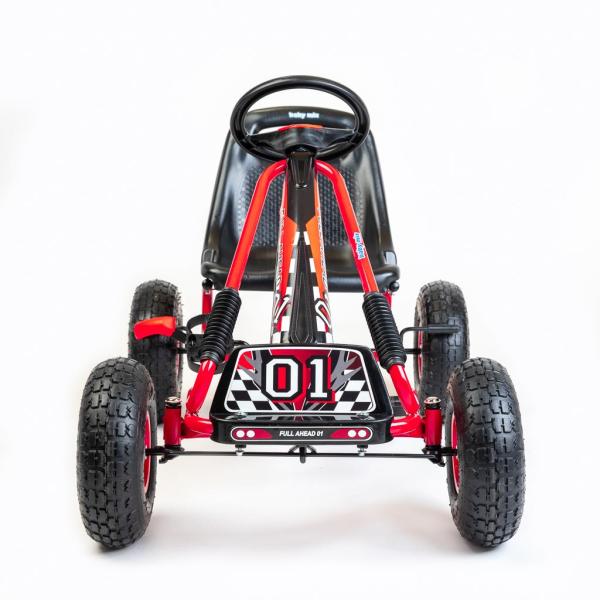 Dětská šlapací motokára Go-kart Baby Mix Razor červená (obrázek 3)