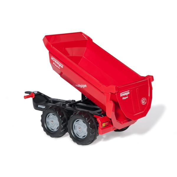 Rollytoys Přívěs za traktor Halfpipe Krampe červená (obrázek 3)