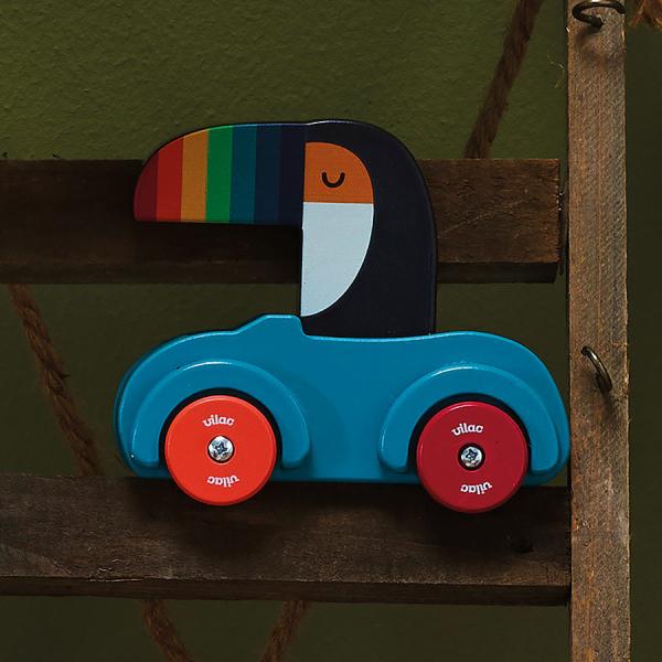 Vilac Dřevěné autíčko s klaksonem Tukan (obrázek 3)