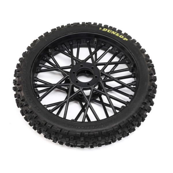Losi kolo s pneu Dunlop MX53 přední, disk černý: PM-MX