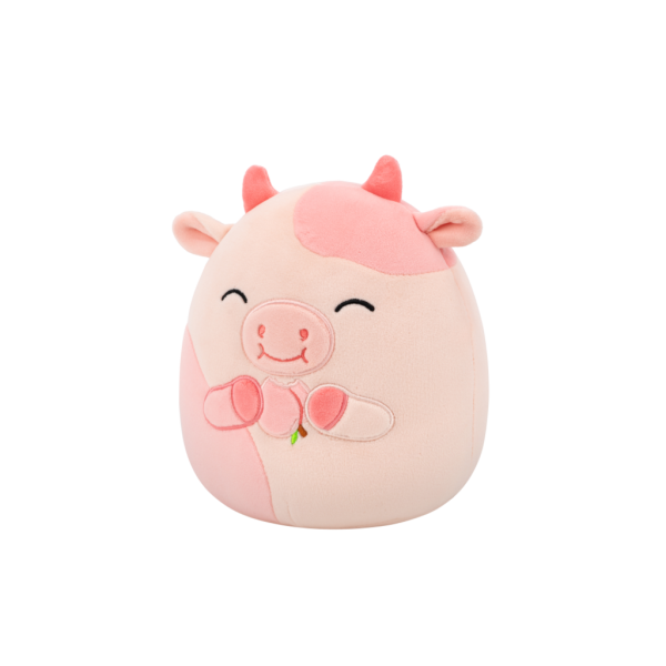 SQUISHMALLOWS Broskvová kráva – Lilaz, 13 cm