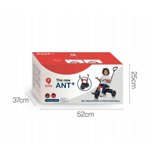 QPLAY Trojkolka Ant plus Růže (obrázek 7)