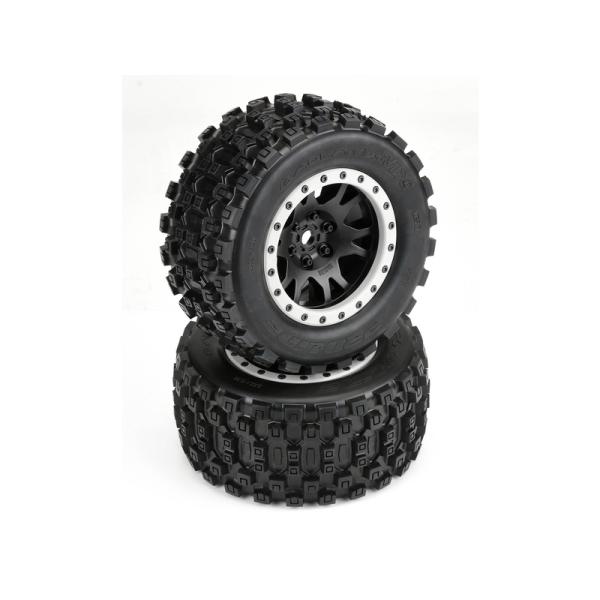 Pro-Line kolo 4.3", pneu Badlands MX43 Pro-Loc, disk Impulse H24mm černo-šedý (2) (X-Maxx) (obrázek 3)