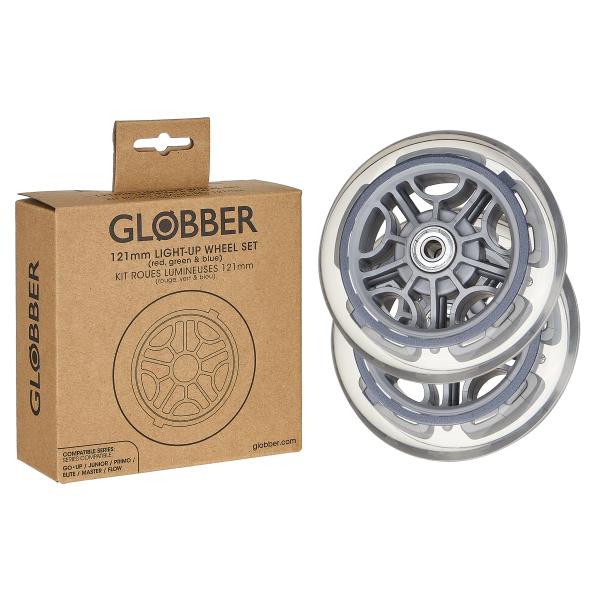 Globber Svítící kola 121mm SET (Red, Green, & Blue)