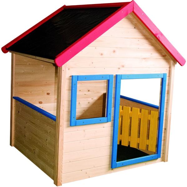 Woody Dřevěný zahradní domek ERIK 10110 s barevným lemováním