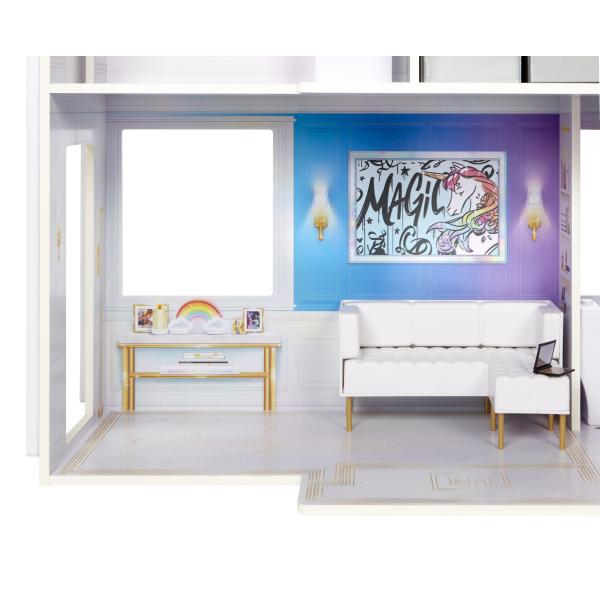 Rainbow High Velký domeček pro panenky s nábytkem 30 doplňků (obrázek 7)