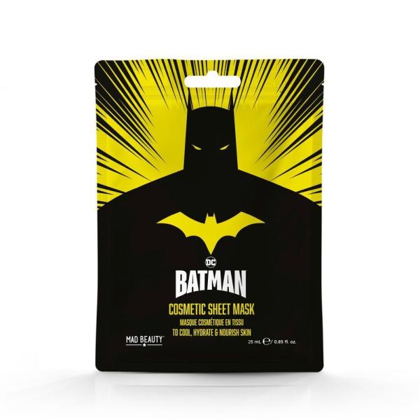 Mad Beauty Maska na tvár vyživujúca hydratačná textilná 25ml Batman