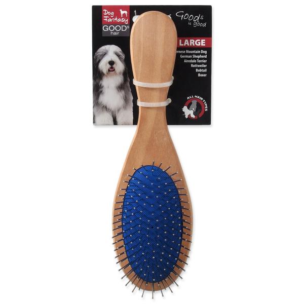 Kartáč Dog Fantasy hroty/nylon oboustranný dřevo L 23cm (obrázek 3)
