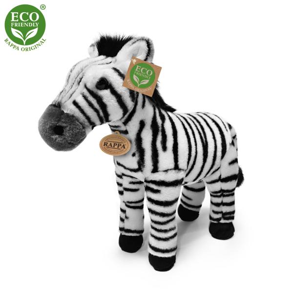 Plyšová zebra stojaca 30 cm ECO-FRIENDLY