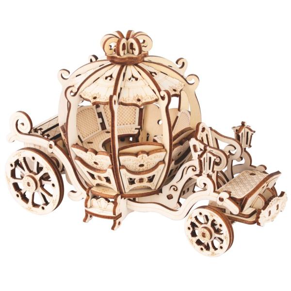 Woodcraft Drevené 3D puzzle Rozprávkový kočiar