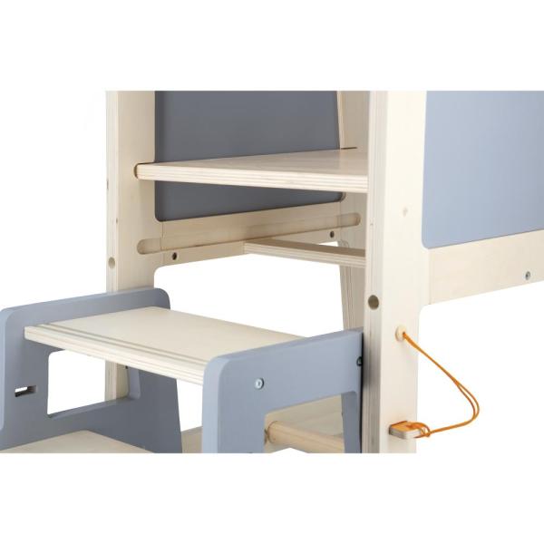 Janod Sweet Cocoon Dřevěná učící věž 3v1 se schůdky a tabulí (obrázek 6)