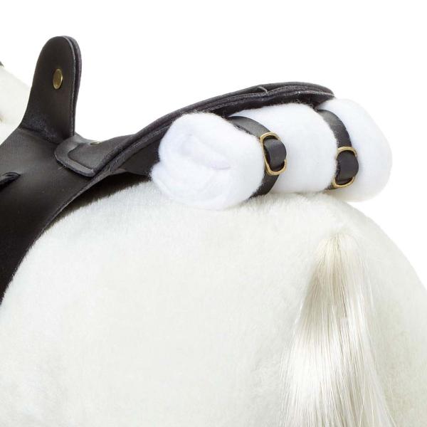 Götz bílý poník Lipizzan na česání a ježdění pro panenky 50cm (obrázek 5)
