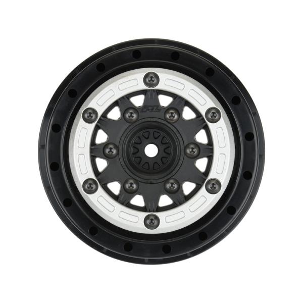 Pro-Line disk 2.2/3.0" Raid bead lock H12/H14 SC stříbrno-černý (2)