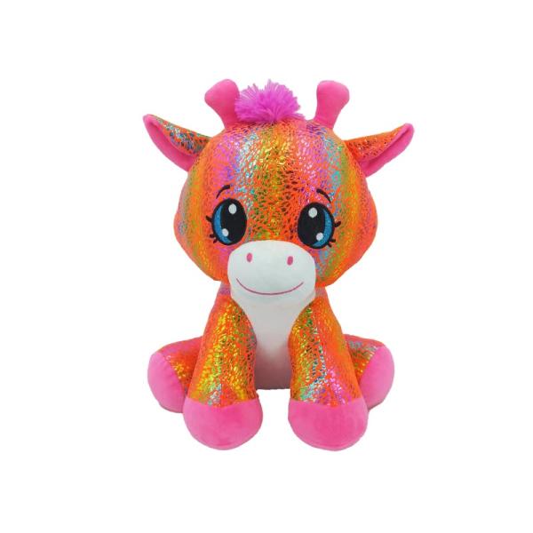 Žirafa Star Sparkle plyšová oranžová 37cm