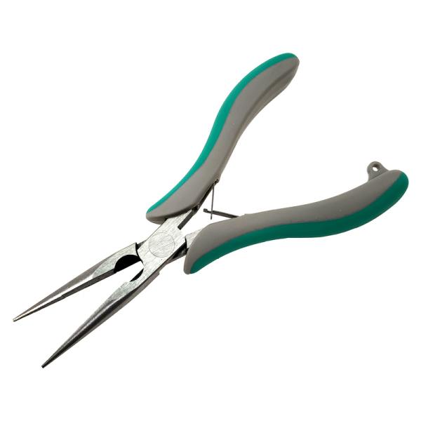 Pinza ad ago lungo con molla