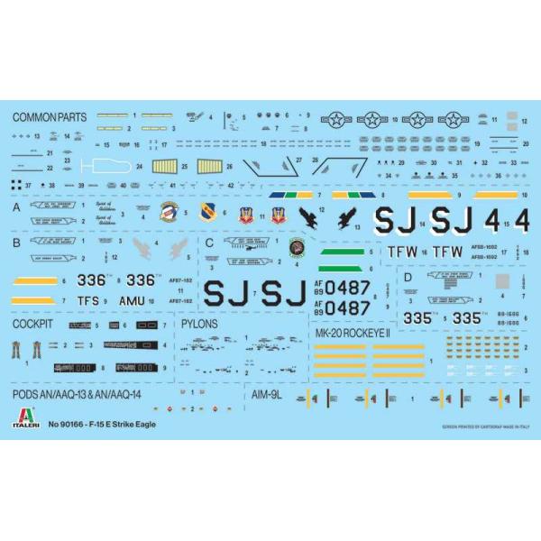 Model Kit letadlo 90166 - F-15E Strike Eagle (1:72) (obrázek 3)