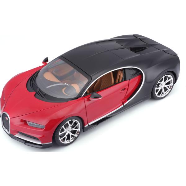 Bburago 1:18 Plus Bugatti Chiron black / red (obrázek 6)