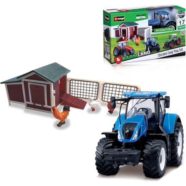 Bburago Farmland Granja de Pollos con Tractor